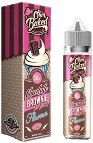Ohm Baked E Liquid Chocolate Brownie Ice Cream 0mg TPD EJuice 80/20 VG/PG Vape