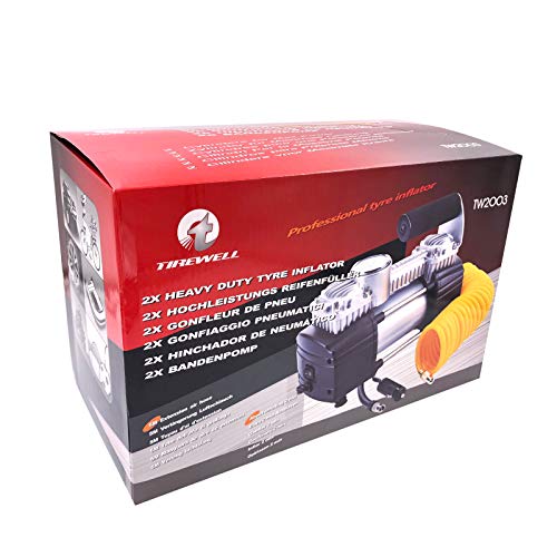 6 TIREWELL+12V+Tire+Inflator+Compressor