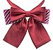 Pre-Tied Japanese School Girl Uniform Bow Ties, Office Lady Uniform Bowtie/Women kawaii Neck Tie for Cosplay WBT6 (red)
