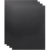 uxcell 2 Pack ABS Plastic Sheet, 0.02" Thick 8"x12" Flexible Hard Plastic Sheet, Heat Moldable Panel for DIY Crafts Home Decoration, Black