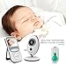 AXBON Wireless Video Baby Monitor with Infrared Night Vision Camera (2.4 inch LCD) Two-Way Audio,Temperature Monitoring, Rapid Recharge Technology and Power Save Mode