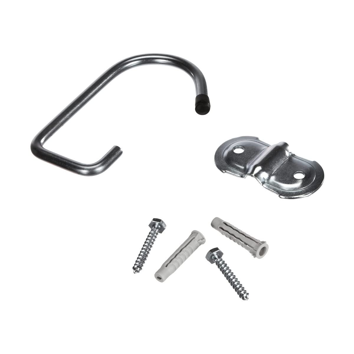 Sauvic 01521 - Multipurpose hook, for bicycle wheel (ceiling), in zinc plated steel, 13 x 2 x 6 cm.