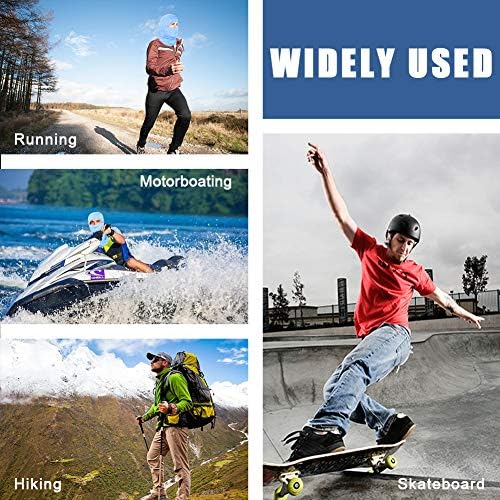 Colorful balaclava face mask for safety during activities.