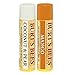 Burt's Bees 100% Natural Moisturizing Lip Balm, Coconut & Pear and Mango with Beeswax & Fruit Extracts - 2 Tubes