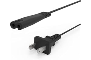 OGMWIN 2 Prong AC Charging Cable Replacement for Cooluli Mini Fridge with 5Ft Power Cord UL Listed