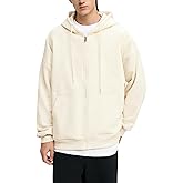 Zukela Men's Full-Zip Hooded Sweatshirt Sherpa FLeece Lining Zip-up Hoodies Heavyweight Plain Hoodie for Men M to 3XL
