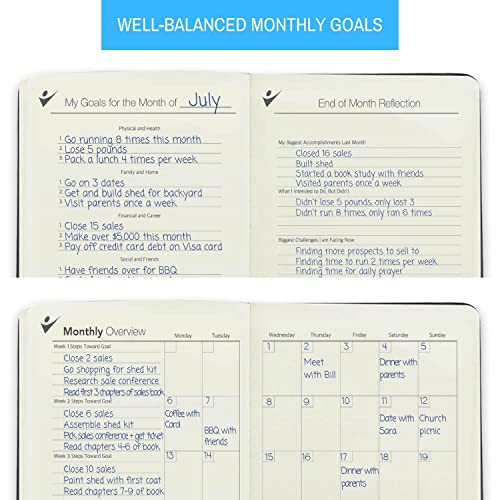 Goal Crazy Undated Planner 90 Day Guided Journal 2022 2023 Weekly Organization Productivity 