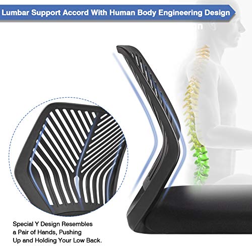 BOSSIN Task Chair Armless Office Chair Mesh Computer Chair Small Desk