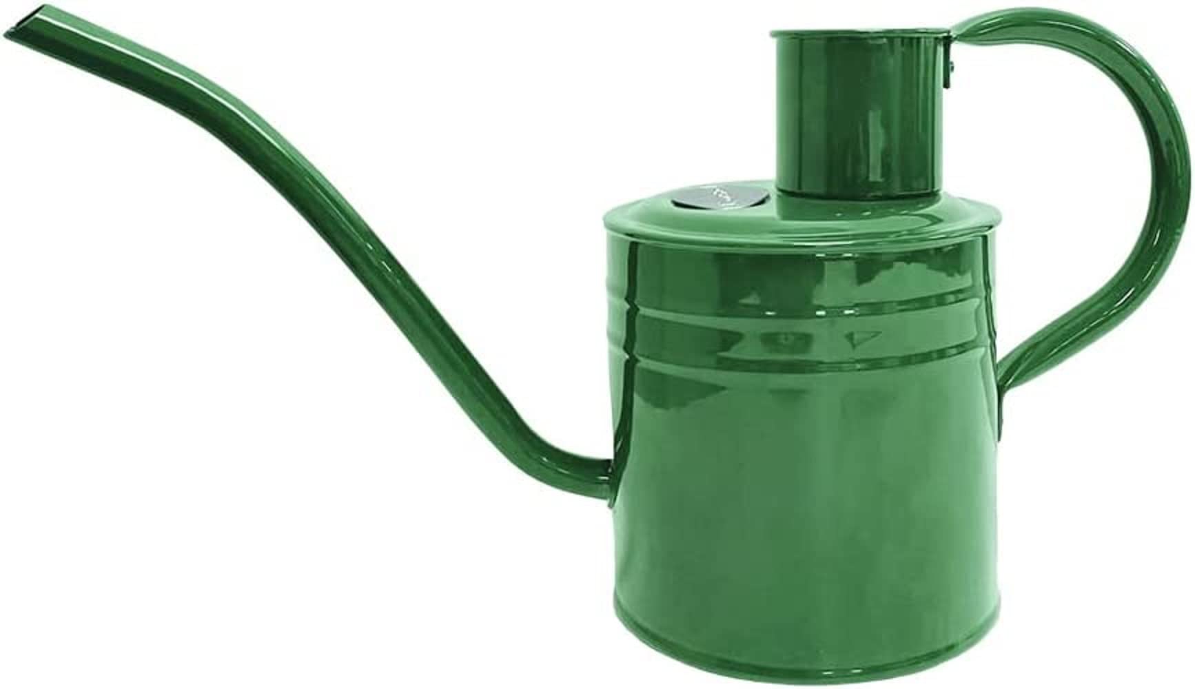 Kent & Stowe 1 Litre Vintage Watering Can in Green - Galvanised Steel Can for Watering Indoor Plants - Classic English Style Can with Raised Rim
