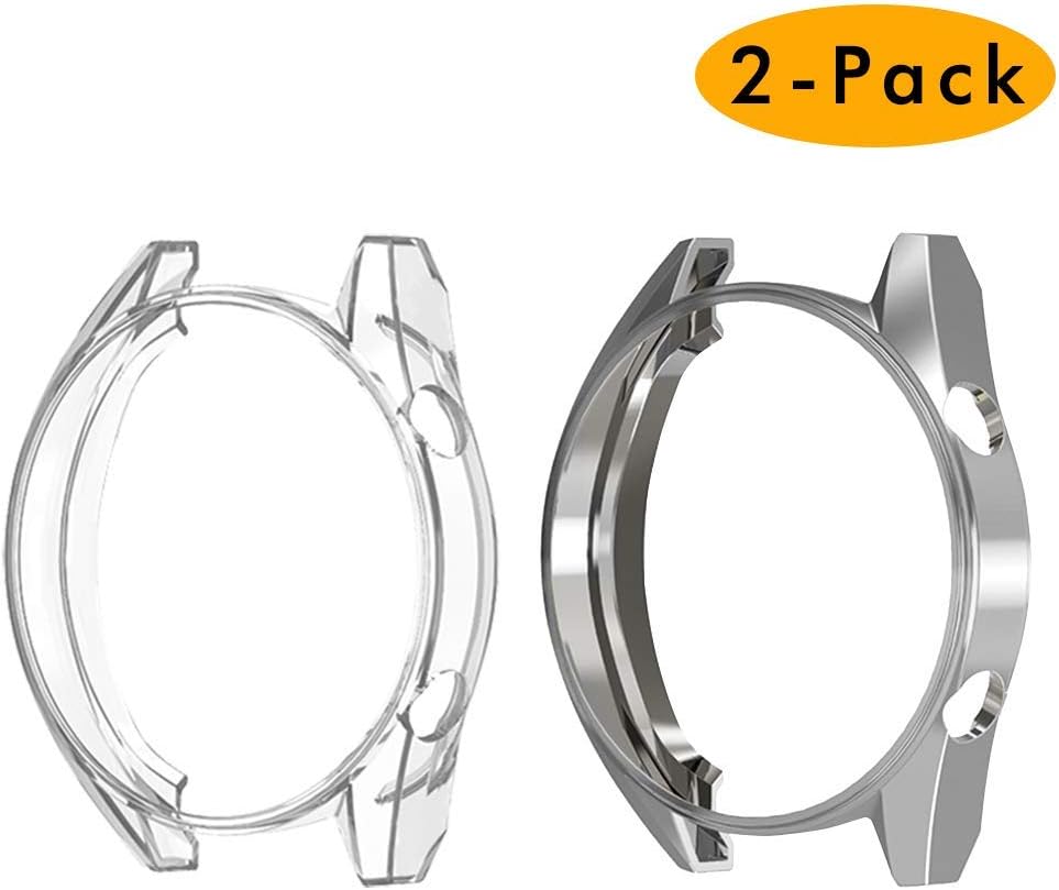KPYJA Compatible with Huawei Watch GT/Active 46mm Watch Case, Soft TPU Plated [Scratch-Proof] All-Around Protective…
