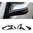 Dreamseek Side Mirror Cover Compatible with Toyota RAV4 Highlander 2014 2015 2016 2017 2018 Rearview Wing Caps Covers Exterior Chrome Trim