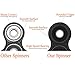 Alptoy Mmrm Light ADHD Anxiety Autism Stress Reducer Fidget Hand Five Quinary Spinner EDC Toy-Black