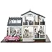 CuteBee Dollhouse Miniature with Furniture, DIY Wooden Dollhouse Kit Plus Music Movement, 1:24 Scale Creative Room Idea.