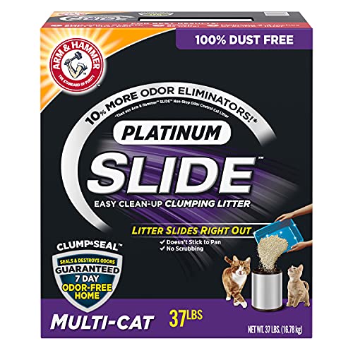 Arm Hammer Platinum Slide Easy Clean-Up Clumping Cat Litter in