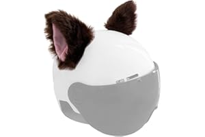 TSANGBABY Cat Ears for Helmet Plush Ears Adhesive Helmet Accessory for Bicycle Motorcycle Smooth Surfaces Helmet Decor