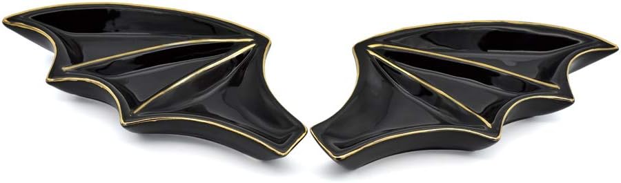 Exembe Bat Wings Jewelry Decorative Dish Trinket Tray Ring Holder Set 2 Plates Storage Dish Pack of Gift