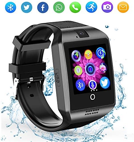 Bluetooth Smart Watch Touchscreen with Camera, Sim Card Slot，Music，Unlocked Smartwatch Cell Phone for Android Samsung and iOS