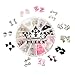 PUEEN 3D Nail Charms Wheel of 24pcs Resin & Alloy Rhinestones Nail Art Decoration Bow Flower DIY for Nails & Cell Phones-BH000348