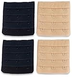 Bra Extender 4 Hooks Band Extension - Soft Comfortable Adjustable for Plus Size - Women's Bras Accessories
