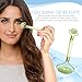 Real Jade Roller for Face | Anti Aging Facial Massager for Women and Men | 100% Natural Green Nephrite | Double Face-Lift Massage Tool by Avatar&Pop