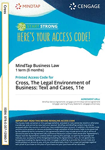 Legal Environment Of Business Mindtap