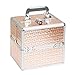 Makeup Train Cases Professional Large Make Up Boxes Artist Organizer Kit Makeup Cases (Gold) [ US STOCK ]