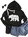 Nlife Women Mama Bear Letter Print Thin Hoodie Long Sleeve Blouse Top Thin Sweatshirt Hoodie