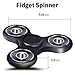 easyDecor EDC Tri Fidget Spinner Hand Toy Stress Reducer Focus Toy Relieves Boredom Guarantee 3 min + Spin Time(Black)