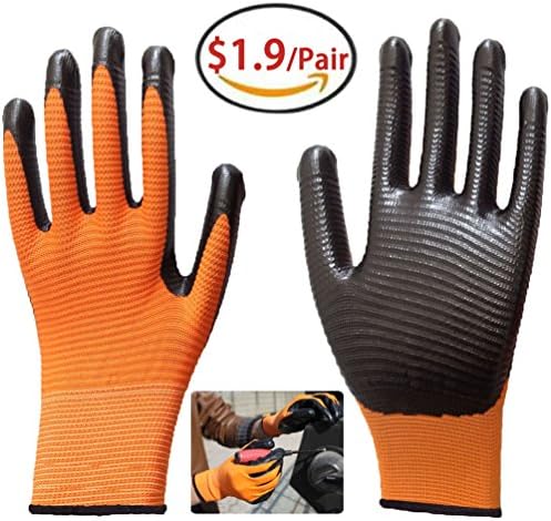 Work Safety Gloves 4 Pairs/Pack, Excellent Dexterity Comfortable Grip Durable Protective Work Gloves, Gardening Construction Automotive Multipurpose Use.