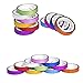 Agutape 44 Rolls Rainbow Candy Color Skinny Slim Washi Tape Set,Planner DIY Scrapbooking Tape