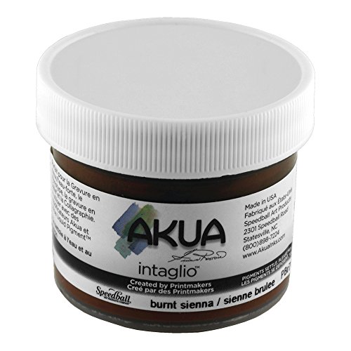 Akua intaglio print making ink, 2 oz jar, burnt sienna …