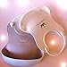 Waterproof Baby Bibs With Food Catcher Pocket, Feeding Made Easy! Blue & White 2-Pack