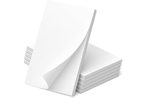 ZAVIKO Note Pads 3x5, 6 Pack Small Notepads 3x5 Memo Pads, Small Notebooks 3x5 Scratch Pads, Small Writing Pads of Paper 3x5, White Mini Notepad 3x5 Blank Server Pads, Writing Notes Paper, 50 Sheets/Padad