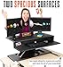Stand Steady FlexPro Air Standing Desk - Precision Desk Converter w/ Hydraulic Lift Assist (Sit or Stand!)- Instantly Change Any Surface to a Stand Up Desk! No Assembly Required! (36 inch)