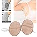 LYNN CAPANZANO 1 Pair Portable Washable Armpit Sweat Absorbing Pad Adjustable Clear Shoulder Strap Skin Color