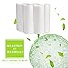 Trash Bags, Small Trash Bags for Bathroom Wastebasket - Office Garbage Bags Can Liners for 4 Gallon Trash Can (White, 100 Counts, 1FT.8IN x 1FT.6IN x 0.6mil)