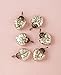Luna Bazaar Mercury Glass Mini Heart Ornaments (1 to 1.5-Inch, Silver, Hetty Design, Set of 6) - Great Gift Idea, Vintage-Style Decorations for Christmas, Special Occasions, Home Decor and Parties