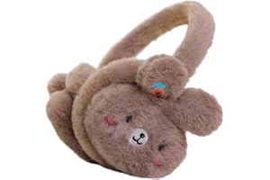 PURFANREE Kids Winter Earmuffs Plush Warm Cute Fox Ear Warmers Earflap Cute Cartoon Earmuff for Boys Girls Baby Toddlers