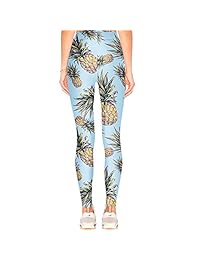 Las mejores polainas estampadas para dama de Tulucky Pantalones de entrenamiento elásticos de yoga