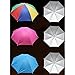 Accinouter Head Headband Umbrella Hat, Folding Headwear 26” Elastic Headband Sun Rain Gardening Umbrella Hat Cap for Party, Fishing Campaing (Rainbow, 14.2