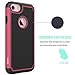 iPhone 7 Case, OEAGO iPhone 7 Case [Drop Protection] [Shock Proof] Hybrid Dual Layer Rubber Plastic Impact Defender Rugged Slim Hard Case Cover Shell for Apple iPhone 7 - Red