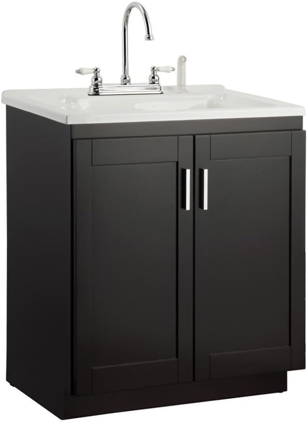 Foremost Palmero 30 In Laundry Vanity In Espresso And Premium