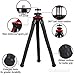 Qualmond Universal Flexible Tripod: Phone, Camera, Gopro Tripod Adapters For Iphone, DSLR, Smartphone-Sturdy,C.Bag,Lightweight, Handy Tripod Stand w/Bluetooth Remote Control-Octopus Style, Black&Red