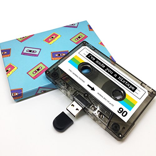 (16GB) USB Mixtape, Retro, Quirky Gift, Cool, Cute, Love, Present, Boyfriend, Girlfriend, Office, Novelty, Birthday, Wedding, Anniversary, Valentines, for Her, Gifts for Him - Thumbnail 2