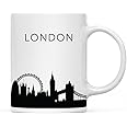 Andaz Press 11oz. Tourist Travel Souvenir Coffee Mug Gift, London UK England Skyline, 1-Pack, Christmas Birthday Moving Away Study Abroad Graduation Bon Voyage, Includes Gift Box