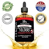 Hemp Oil for Pain Anxiety Relief: Hemp 10,000mg: Hemp Seed Full Spectrum Extract : May Help with Inflammation, Joints, Mood, Sleep & More!: Zero THC CBD Cannabidiol: Rich in Omega 3,6,9