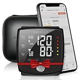 MOCACuff Bluetooth Blood Pressure Monitor, Fully Automatic Accurate Wrist, FDA Blood Pressure Monitor Cuff 99 memory, Portable with hard shell Case and Tracking App for Apple iPhone and Samsung- Black