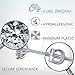 Stud Earrings - Sterling Silver Stud Earrings S925 - CZ Round Crystal Cubic Zirconia Stud Earrings - Rhodium Plated Screw Back Earrings for Women Fashion - Hypoallergenic 10 PRONG! 11 STONES!