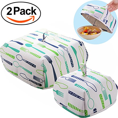 Click Here to See More Images Food Covers 2 pack with Aluminum Foil Winter Table,Keep Food Hot (1 Small+1 Large)
