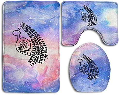 Snail Jdm Turbo Boost Luxury Bathroom Runner Accent 3 Piece Rug